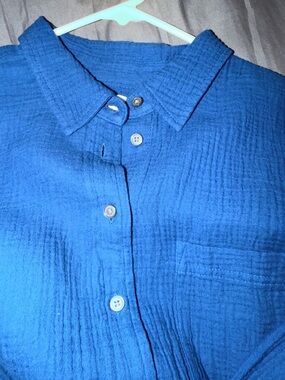 J. Crew Factory Blue Button-Down Shirt